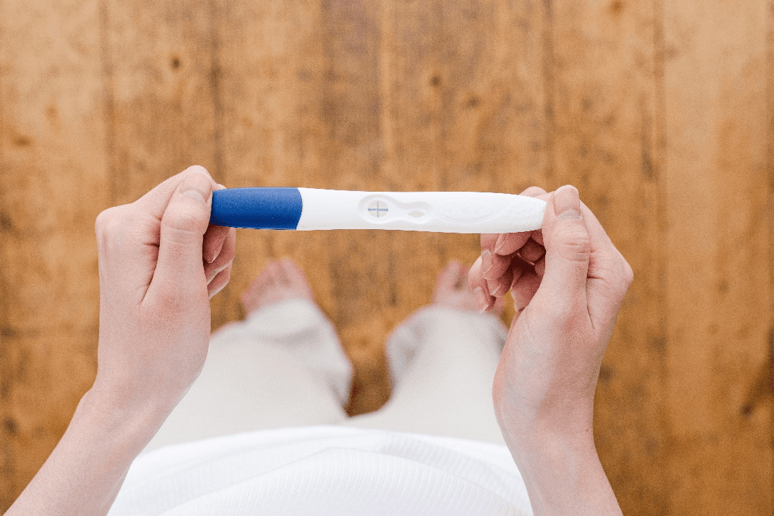 A faint positive pregnancy test