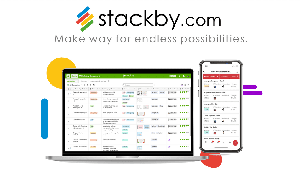 Sign up for Stackby for free