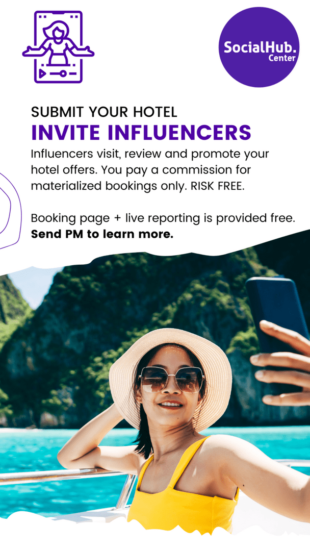 Agency.SocialHub.Center is a hotel influencer agency with an influencer / affiliation / referral network 2 628c41a71853c30ca677695f 29025